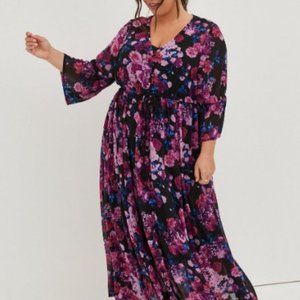 Maxi Chiffon Button Up Dress Size 4X